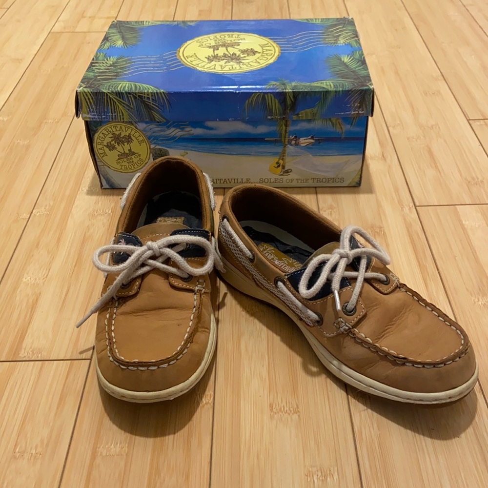 Margaritaville Leather Boat Shoes